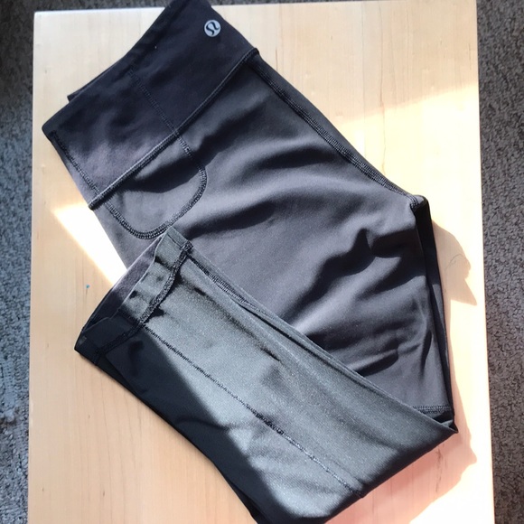 Lululemon Black Mesh Crops